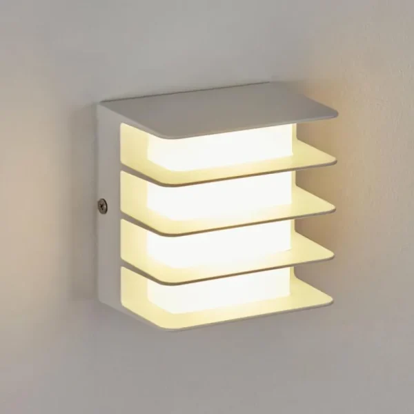 hofstein Applique murale d'extérieur Guichard LED Blanc, 1 lumière* Lampes Modernes