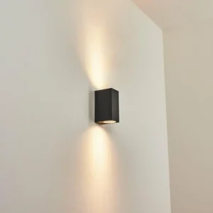 hofstein Applique murale d'extérieur Skaabu Noir, Blanc, 2 lumières* Lampes Modernes