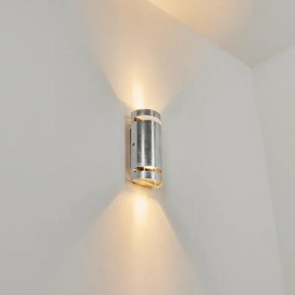 hofstein Applique murale d'extérieur Maturin Zingué, 2 lumières* Lampes Modernes