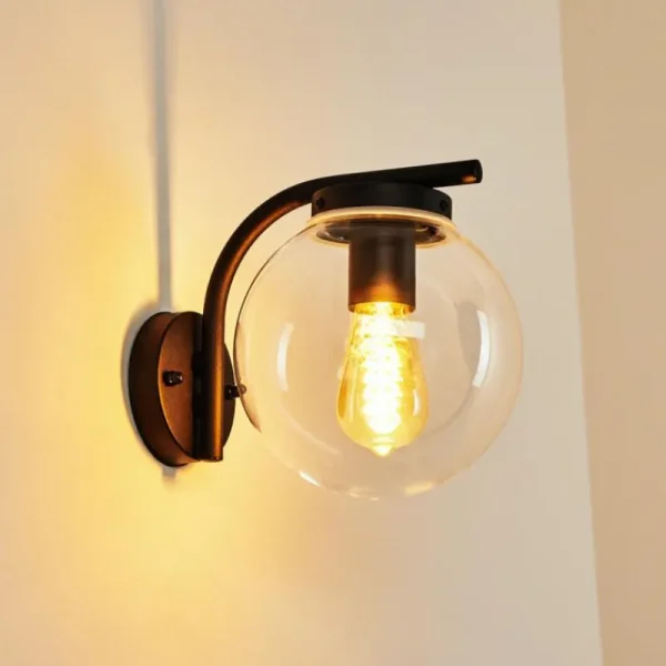hofstein Applique murale d'extérieur Rombotten Noir, 1 lumière* Lampes Modernes