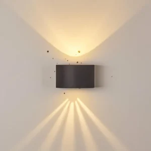 hofstein Applique murale d'extérieur Windhoek LED, 2 lumières* Lampes Modernes