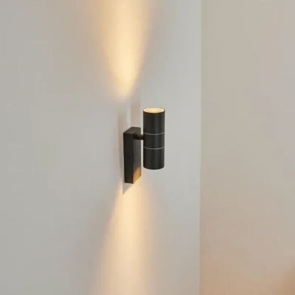 hofstein Applique murale d'extérieur Simola Anthracite, 2 lumières* Lampes Modernes