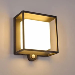hofstein Applique murale d'extérieur Lansing LED Anthracite, 1 lumière, Détecteur de mouvement* Lampes Modernes