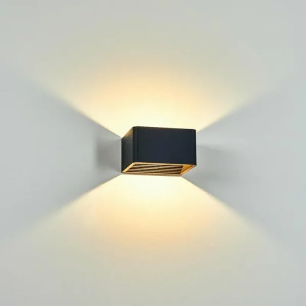 hofstein Applique murale d'extérieur Tématou LED Noir, 1 lumière* Lampes Modernes
