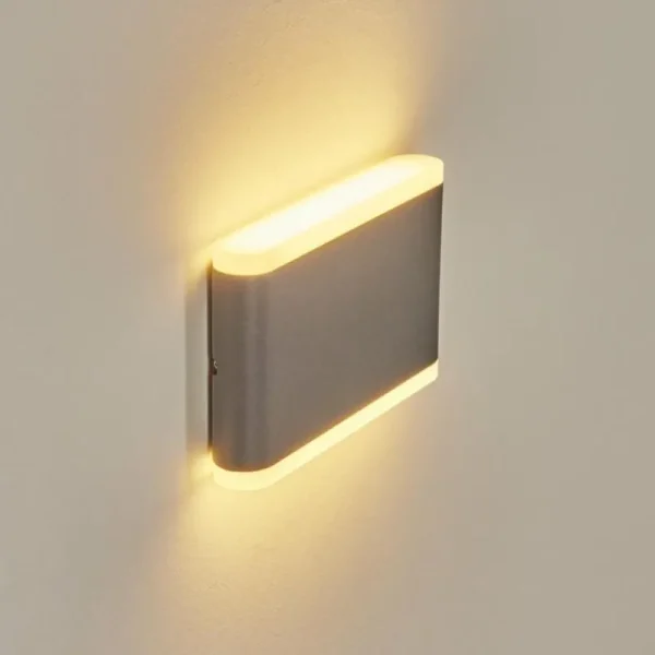 hofstein Applique murale d'extérieur Grude LED Anthracite, 2 lumières* Lampes Modernes