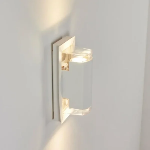 hofstein Applique murale d'extérieur Nabawa Blanc, 2 lumières* Lampes Modernes