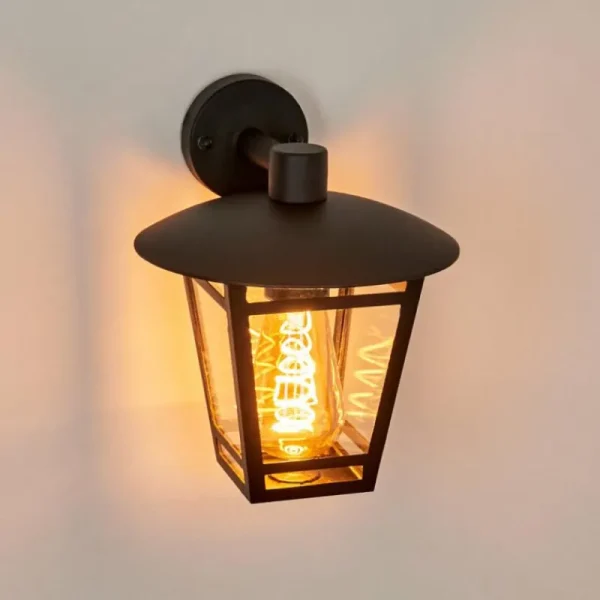 hofstein Applique murale d'extérieur Ausipar Noir, 1 lumière* Lampes Modernes