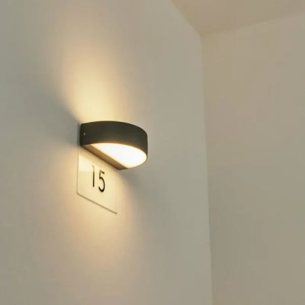 hofstein Applique murale d'extérieur Fletcher LED Anthracite, 2 lumières* Lampes Modernes