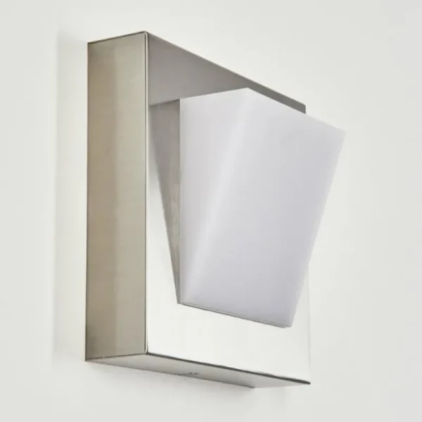 hofstein Applique murale d'extérieur Stearns LED Nickel mat, 1 lumière* Lampes Modernes