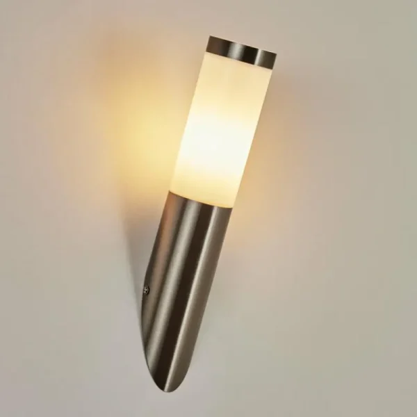 hofstein Applique murale d'extérieur Sessa Nickel mat, 1 lumière* Lampes Modernes