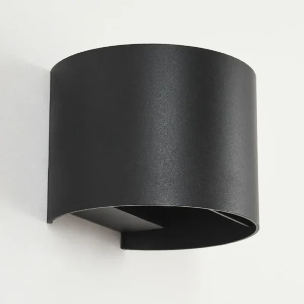 hofstein Applique murale d'extérieur Tamarin LED Noir, 2 lumières* Lampes Modernes