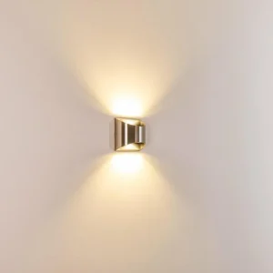 hofstein Applique murale d'extérieur Vano LED Nickel mat, 2 lumières* Lampes Modernes