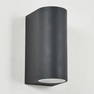 hofstein Applique murale d'extérieur Skaabu Noir, Blanc, 2 lumières* Lampes Modernes