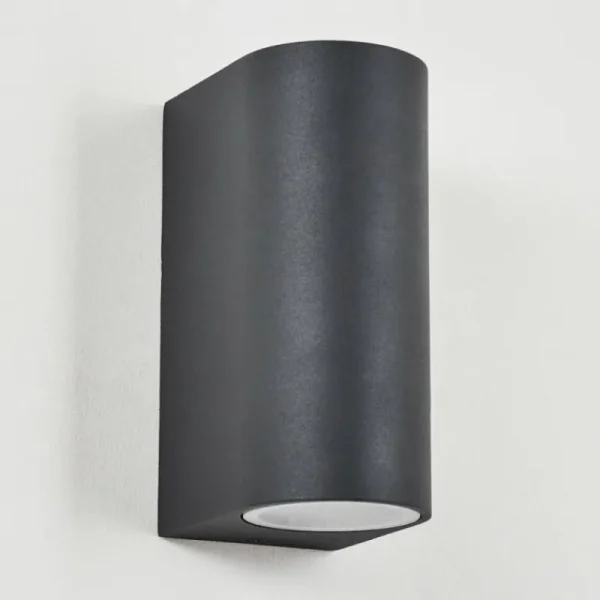 hofstein Applique murale d'extérieur Skaabu Noir, Blanc, 2 lumières* Lampes Modernes