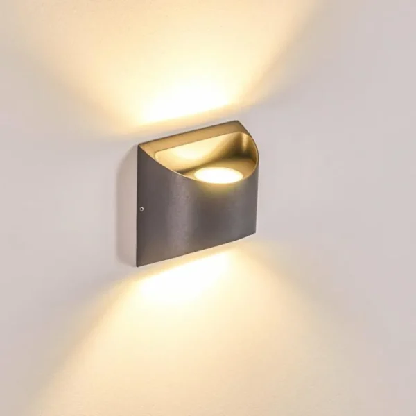 hofstein Applique murale d'extérieur Vikom LED Anthracite, 2 lumières* Lampes Modernes