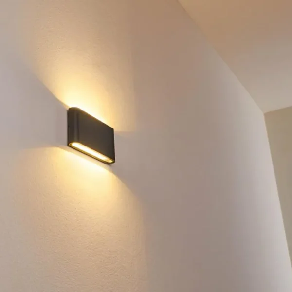 hofstein Applique murale d'extérieur Tinglev LED Anthracite, 2 lumières* Lampes Modernes