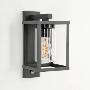 hofstein Applique murale d'extérieur Parkkola Anthracite, 1 lumière, Détecteur de mouvement* Lampes Modernes