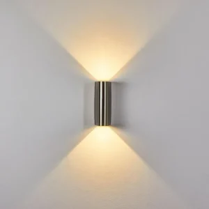 hofstein Applique murale d'extérieur Avena LED Acier inoxydable, 1 lumière* Lampes Modernes