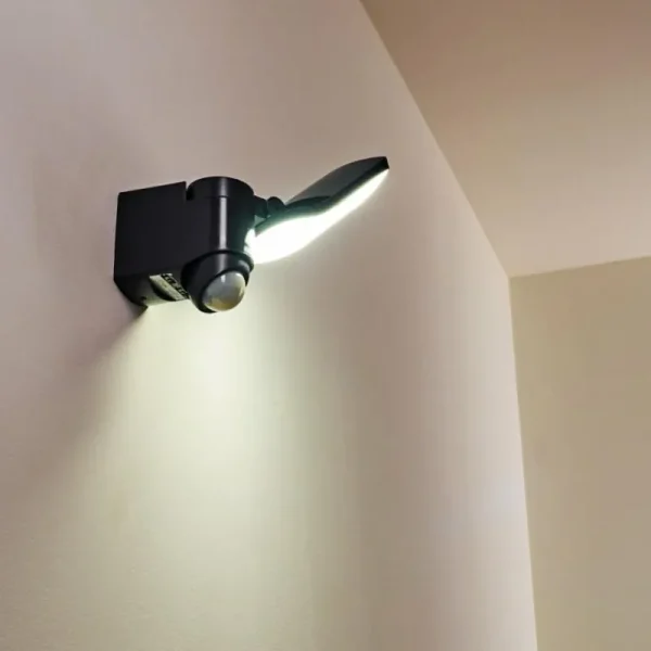 hofstein Applique murale d'extérieur Larvik LED Anthracite, 1 lumière, Détecteur de mouvement* Lampes Modernes