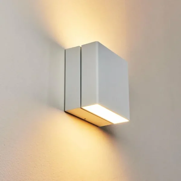 hofstein Applique murale d'extérieur Fontanile LED Blanc, 1 lumière* Lampes Modernes