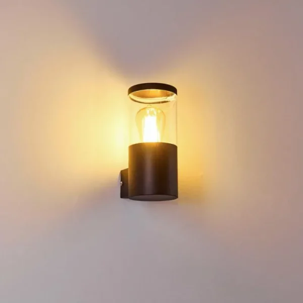 hofstein Applique murale d'extérieur Bodio Noir, 1 lumière* Lampes Modernes
