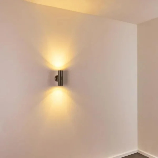 hofstein Applique murale d'extérieur Satava LED Chrome, 1 lumière* Lampes Modernes