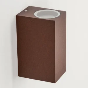 hofstein Applique murale d'extérieur Kingstown Rouille, 2 lumières* Lampes Modernes