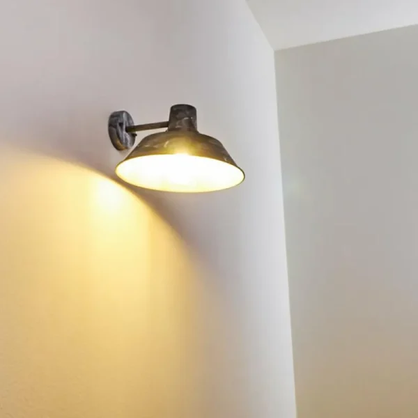 hofstein Applique murale d'extérieur Maloja Gris, Blanc, 1 lumière* Lampes Modernes