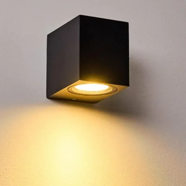 hofstein Applique murale d'extérieur Nordborg LED Noir, 1 lumière* Lampes Modernes