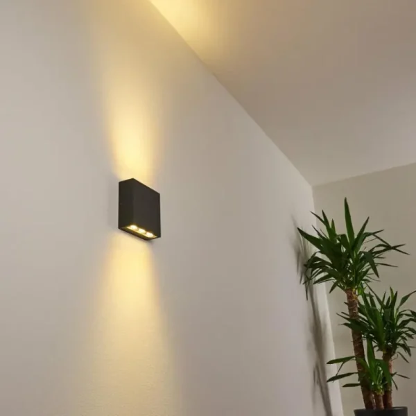 hofstein Applique murale d'extérieur Tinglev LED Anthracite, 1 lumière* Lampes Modernes