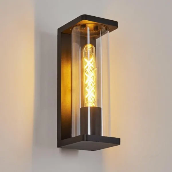 hofstein Applique murale d'extérieur Mataka Noir, 1 lumière* Lampes Modernes