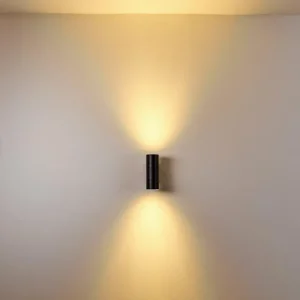 hofstein Applique murale d'extérieur Froslev LED Noir, 2 lumières* Lampes Modernes