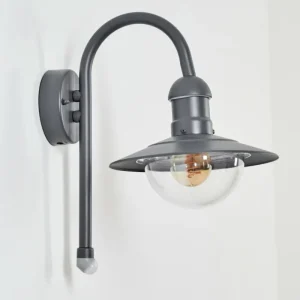 hofstein Applique murale d'extérieur Elima Anthracite, 1 lumière, Détecteur de mouvement* Lampes Modernes