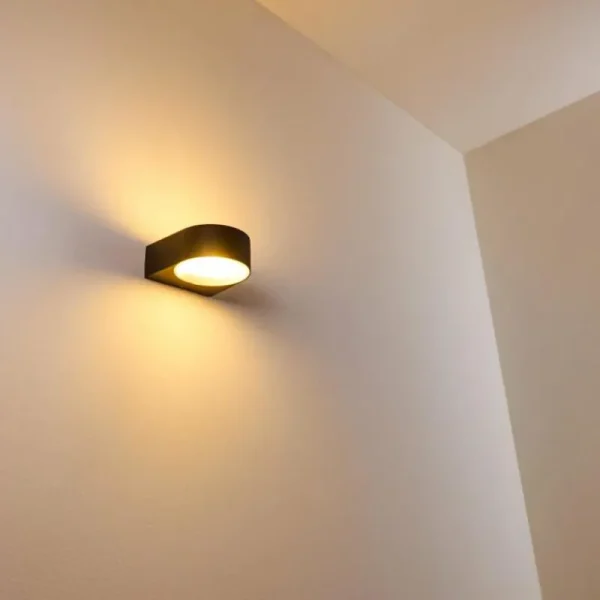 hofstein Applique murale d'extérieur Haderslev Noir, 1 lumière* Lampes Modernes