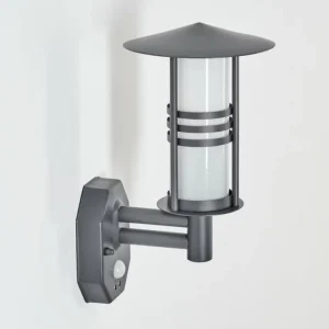 hofstein Applique murale d'extérieur Forli Anthracite, 1 lumière, Détecteur de mouvement* Lampes Modernes