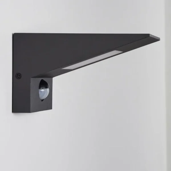 hofstein Applique murale d'extérieur Matlava LED Anthracite, Blanc, 1 lumière, Détecteur de mouvement* Lampes Modernes