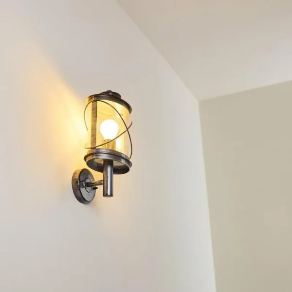 hofstein Applique murale d'extérieur Chamesol Brun, Argenté, 1 lumière* Lampes Modernes
