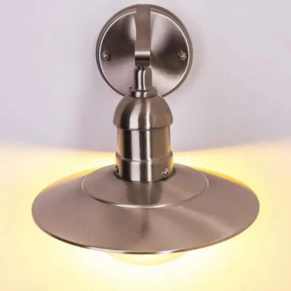 hofstein Applique murale d'extérieur Broni Acier inoxydable, 1 lumière* Lampes Modernes