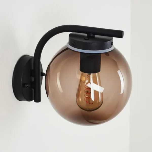 hofstein Applique murale d'extérieur Rombotten Noir, 1 lumière* Lampes Modernes