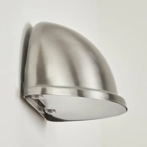 hofstein Applique murale d'extérieur Wundowie Acier inoxydable, Blanc, 1 lumière* Lampes Modernes