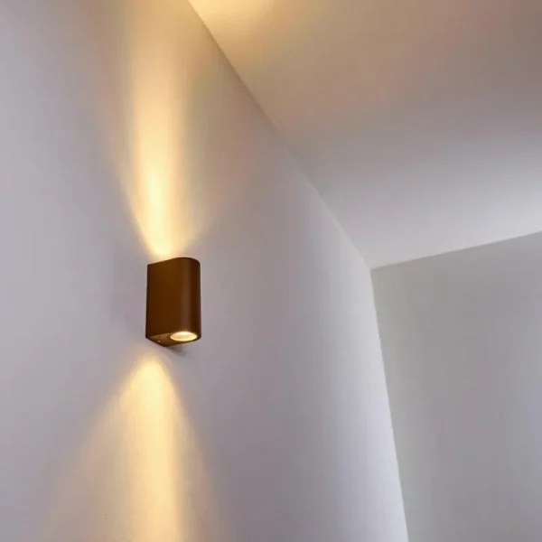 hofstein Applique murale d'extérieur Norrelogum Rouille, 2 lumières* Lampes Modernes