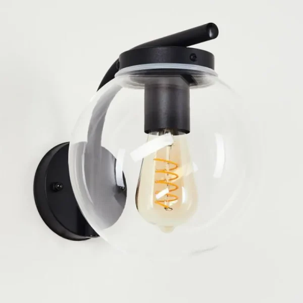 hofstein Applique murale d'extérieur Rombotten Noir, 1 lumière* Lampes Modernes