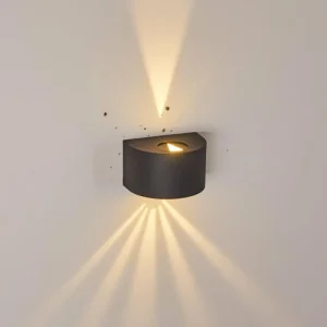 hofstein Applique murale d'extérieur Windhoek LED, 2 lumières* Lampes Modernes