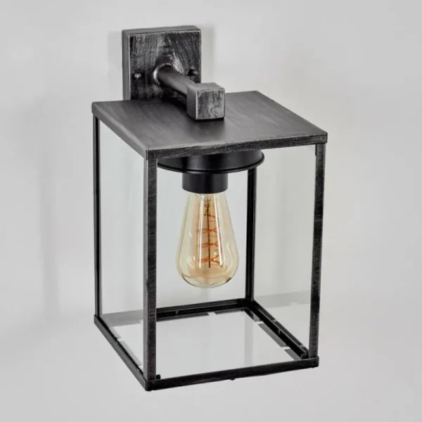 hofstein Applique murale d'extérieur Gramilla Noir, Argenté, 1 lumière* Lampes Modernes