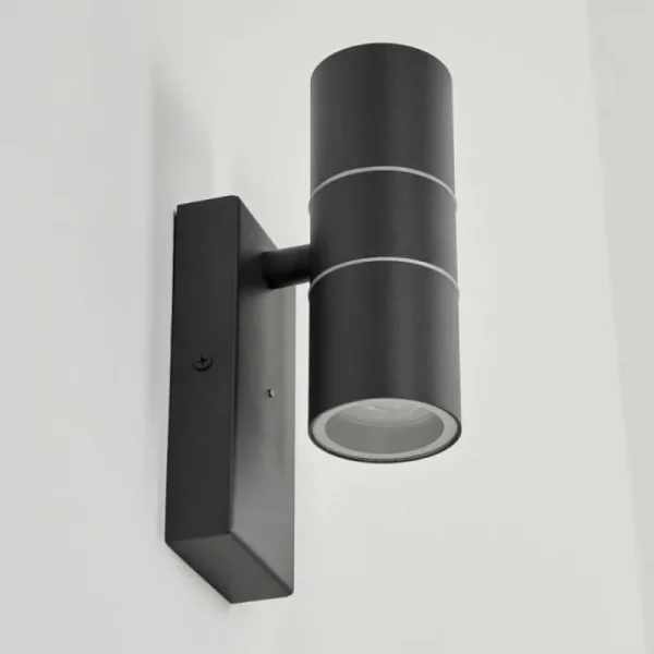 hofstein Applique murale d'extérieur Simola Anthracite, 2 lumières* Lampes Modernes