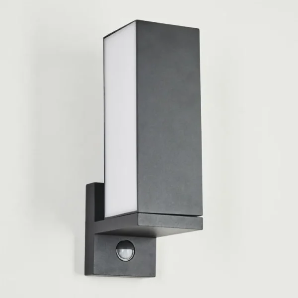 hofstein Applique murale d'extérieur Swanek LED Anthracite, 1 lumière, Détecteur de mouvement* Lampes Modernes