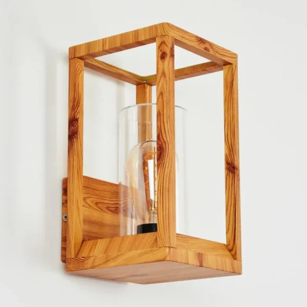 hofstein Applique murale d'extérieur Leset Brun, Couleur bois, 1 lumière* Lampes Modernes
