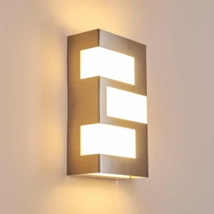 hofstein Applique murale d'extérieur Lannion LED Acier inoxydable, 3 lumières* Lampes Modernes