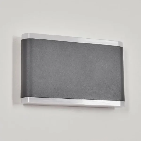 hofstein Applique murale d'extérieur Grude LED Anthracite, 2 lumières* Lampes Modernes