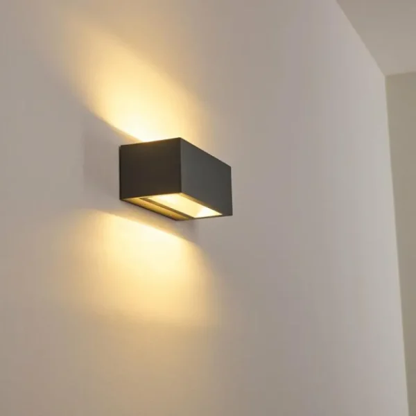hofstein Applique murale d'extérieur Spidern LED Aluminium, 1 lumière* Lampes Modernes